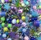 Bulk Bead Charms Grab Bag in Blue, Green & Purple, 100 piece Dangle Charm Pack, Adorabilities